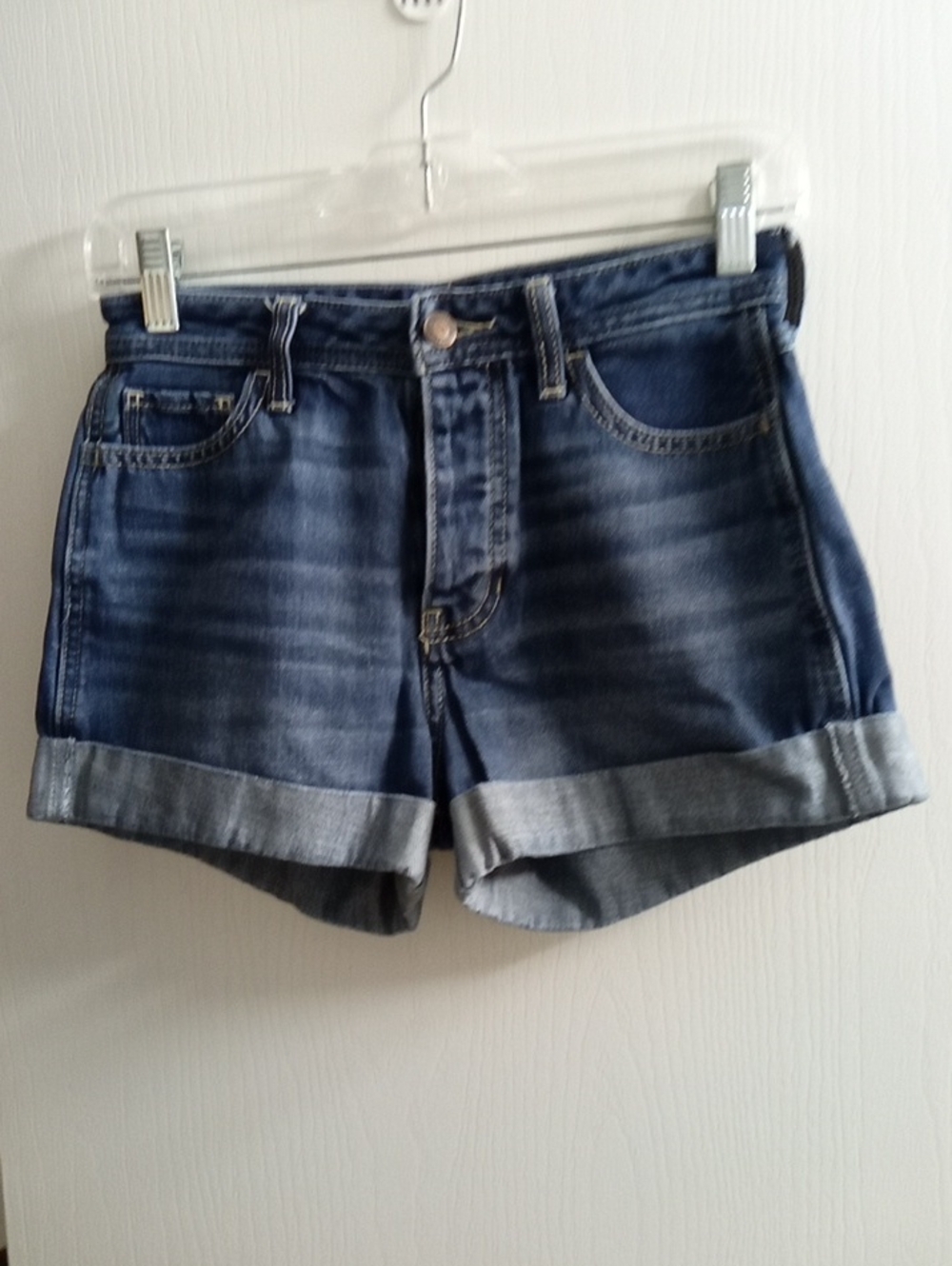 Hollister Women's Denim Jean Shorts in Blue
